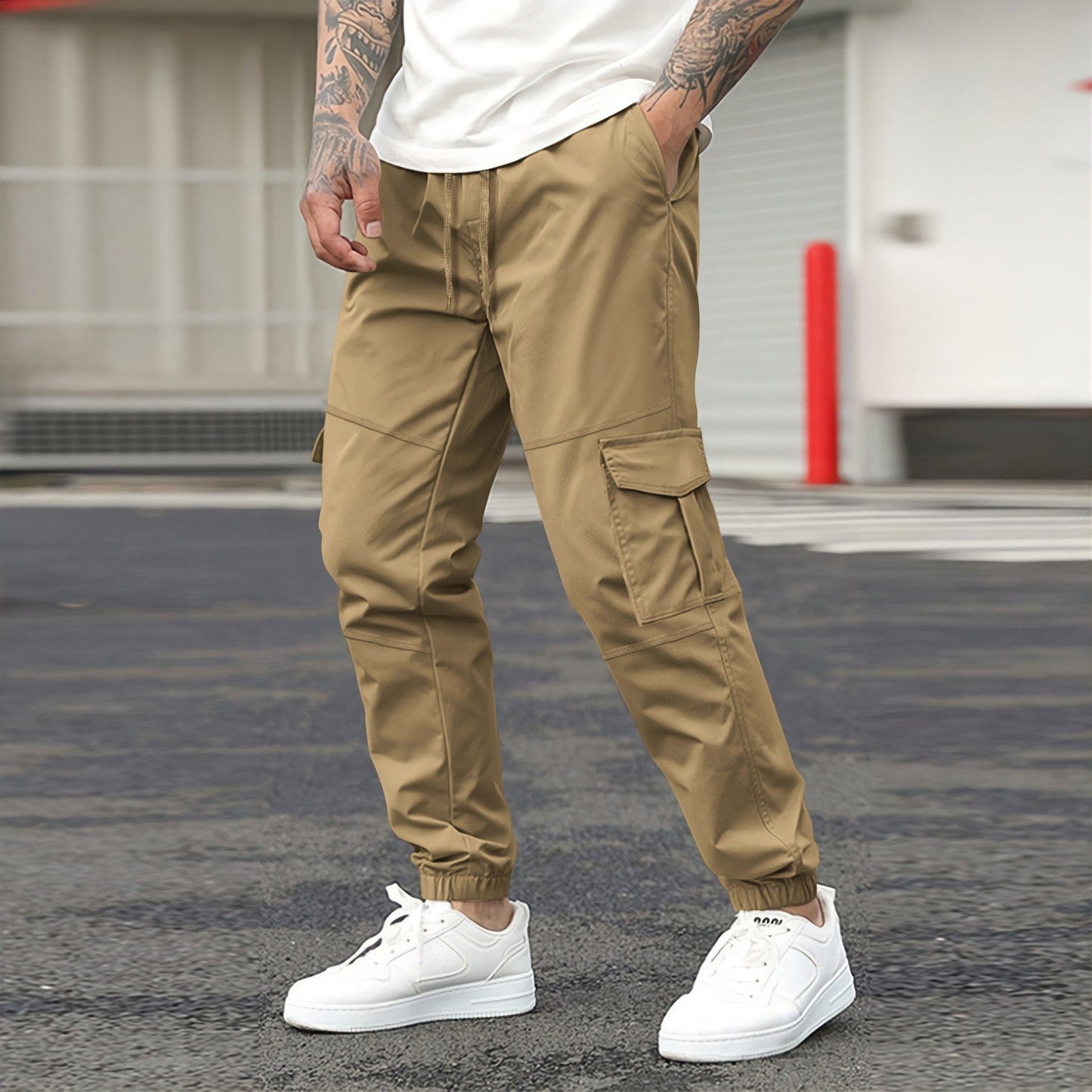 Solid Color Casual Sports Jogger Pants