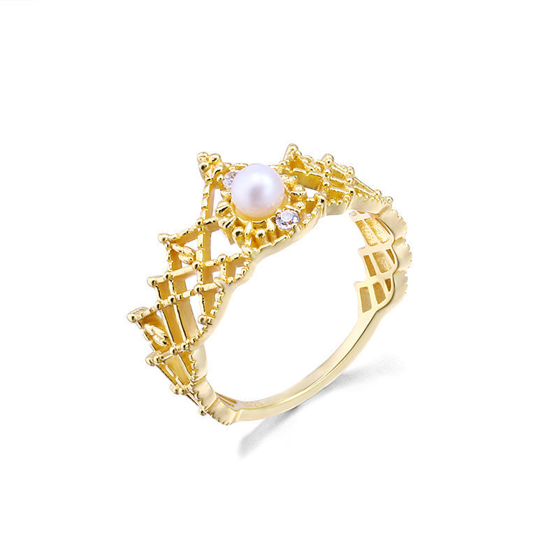 S925 Silver Women’s Freshwater Pearl Ring