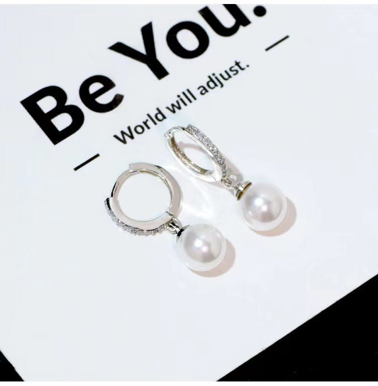 S925 Silver Pearl Earrings