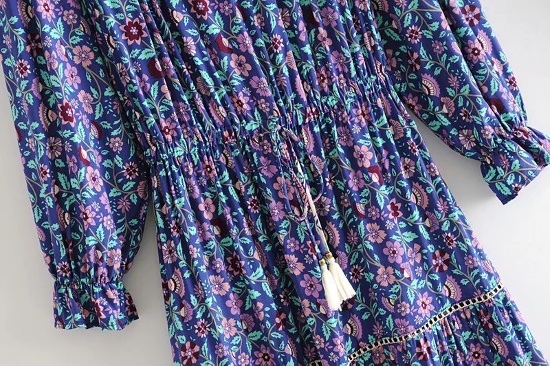 Statement Print Long Dress