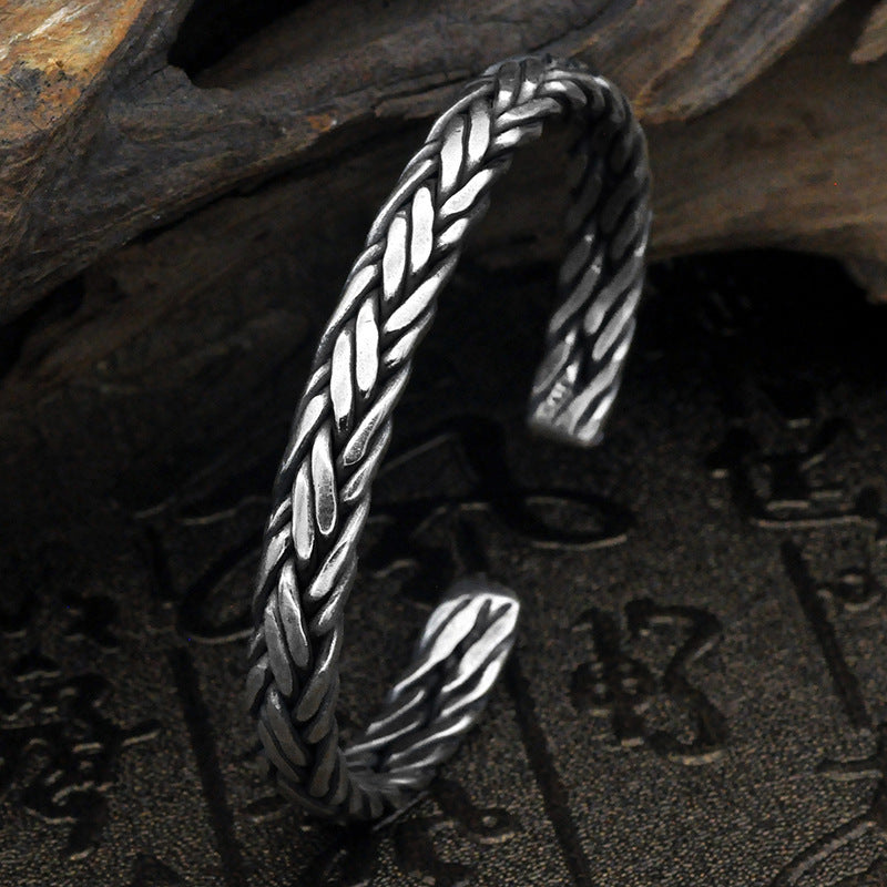 S925 Silver Handwoven Thai Bracelet