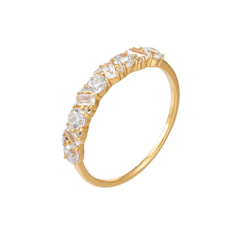 S925 Luxury White Diamond Ring