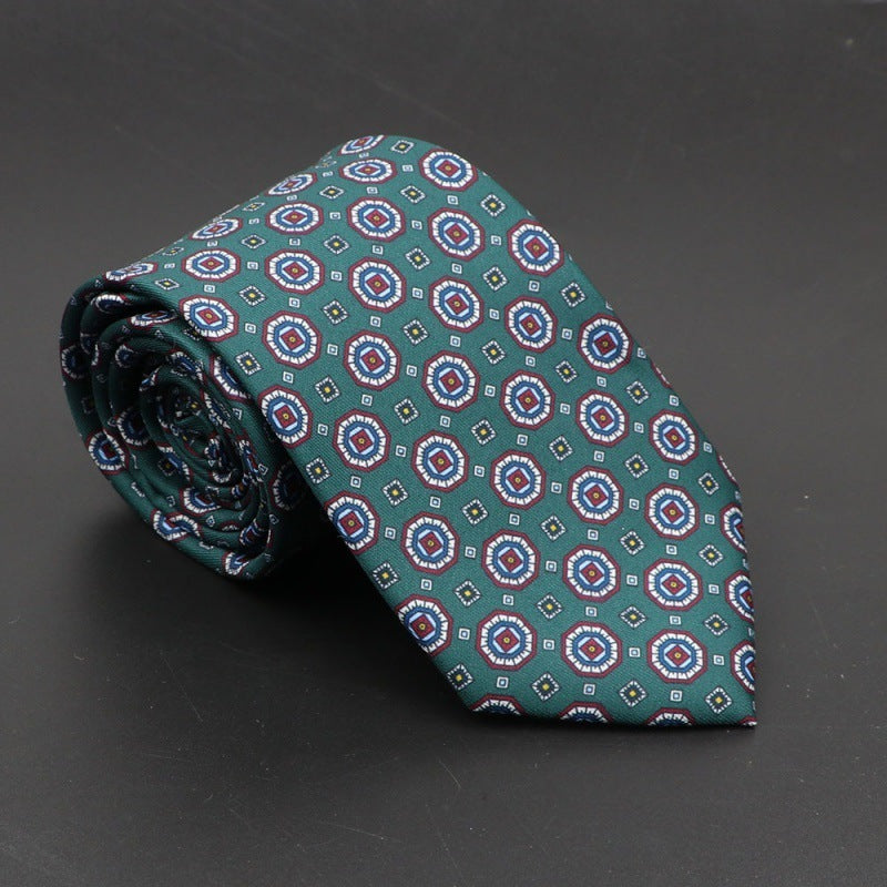 Super Soft Bohemian Silk Tie Men’s Fashion 75mm Necktie