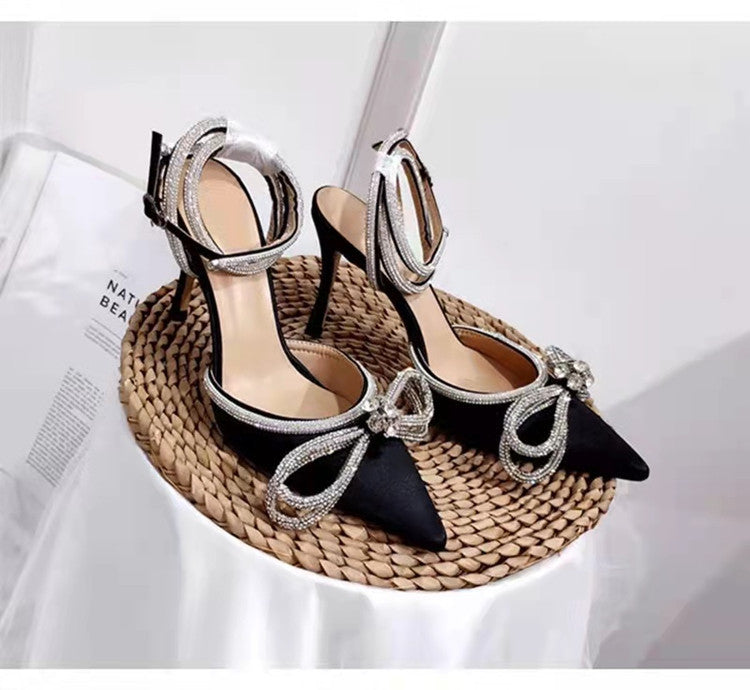 Silk Bandage Stiletto Heel Sandals
