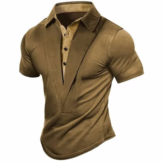 Plus Size Summer Outdoor Retro Shirt