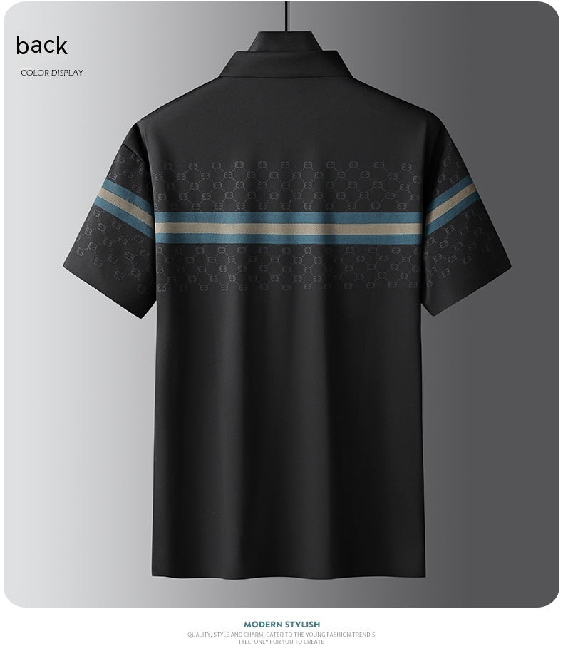 Business Men's Polo Printed Shirt