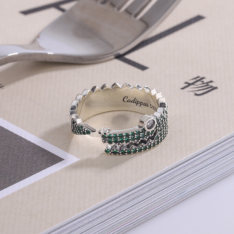 S925 Silver European American Fashion Ring