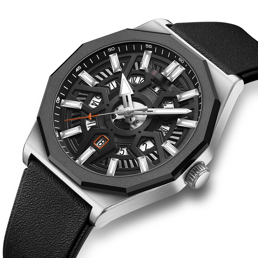 Men's Calendar Quartz Fashion Casual Watch