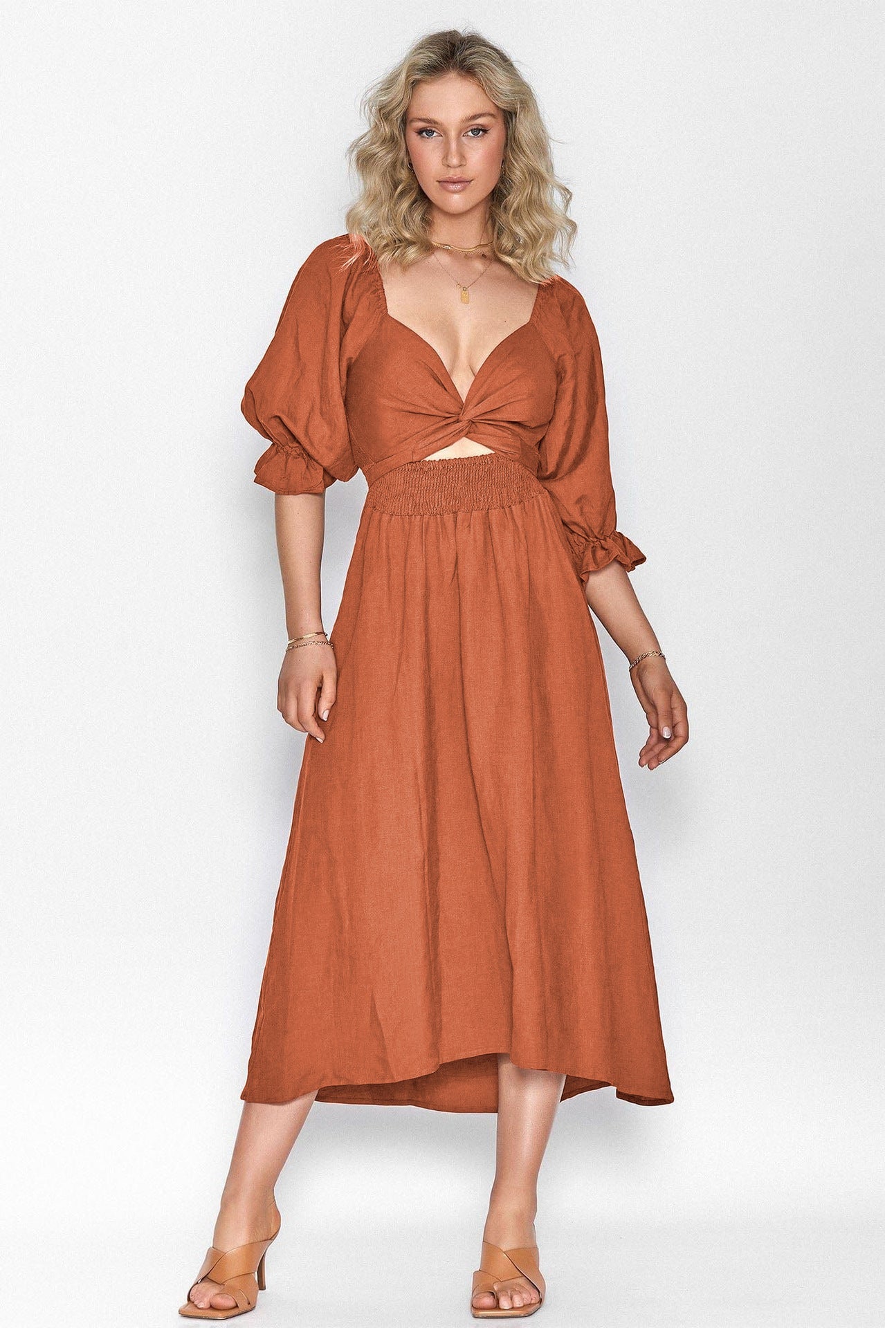 Premium Ruffle Cord Dress
