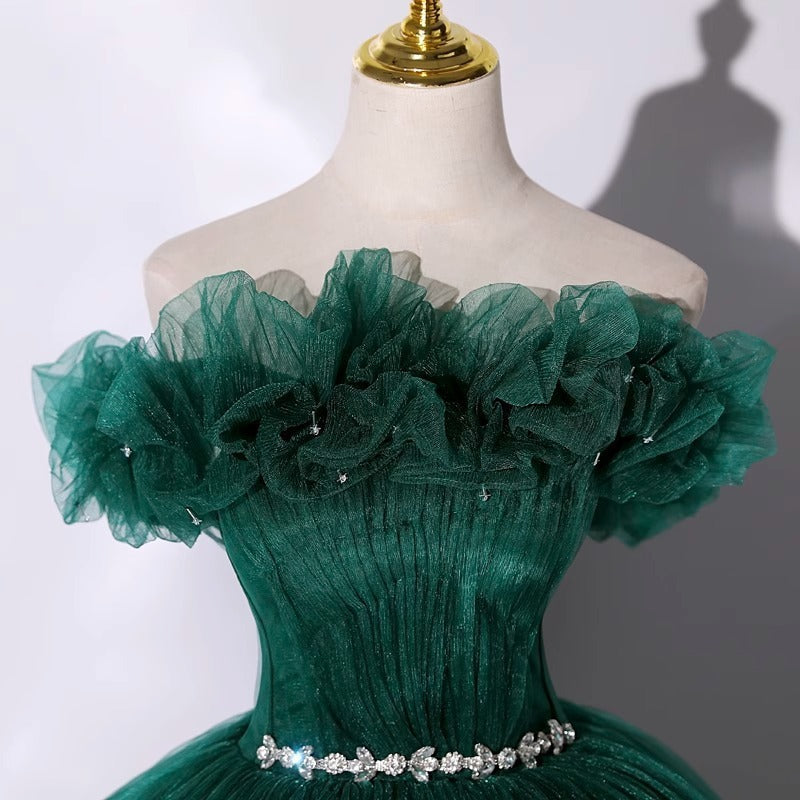 Elegant Off-Shoulder Evening Gown