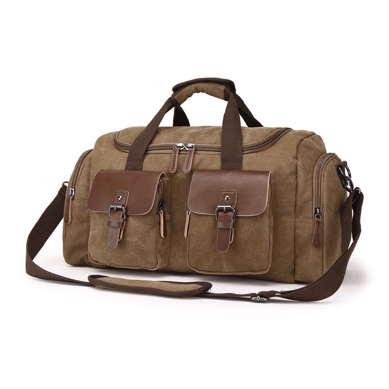 European American Style Canvas Travel Bag