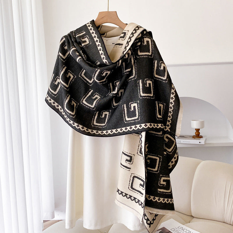 Cashmere-Feel Long Scarf