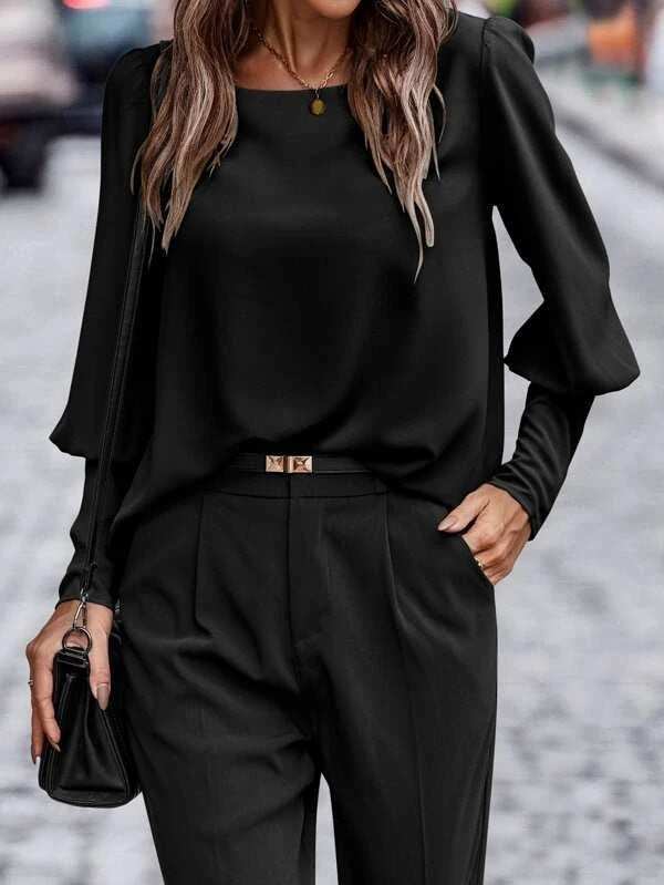 Solid Color Everyday Blouse