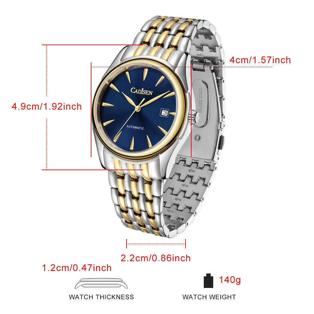 Stainless Steel Waterproof Men’s Mechanical Watch