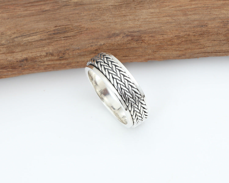 Handmade Vintage Thai S925 Silver Men’s Ring