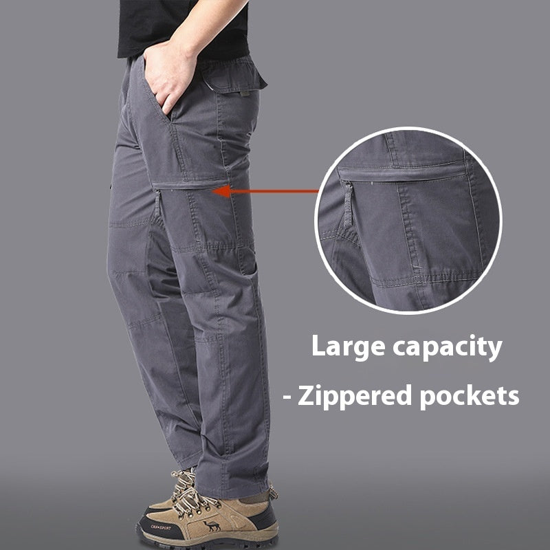 Men's Loose Outdoor Sport Climbing Multi-pocket Overalls