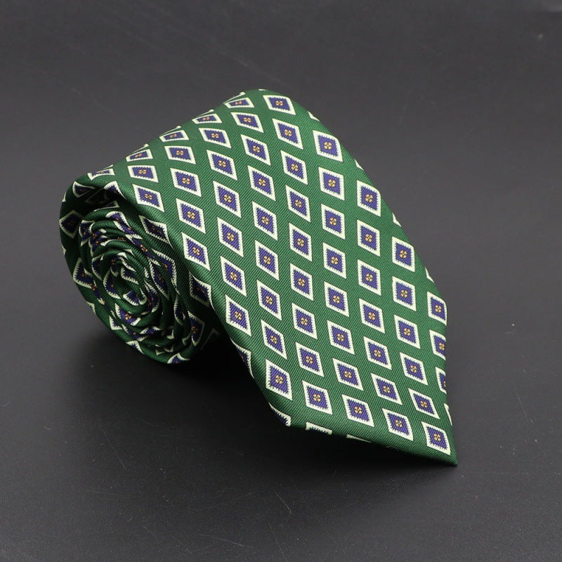 Super Soft Bohemian Silk Tie Men’s Fashion 75mm Necktie