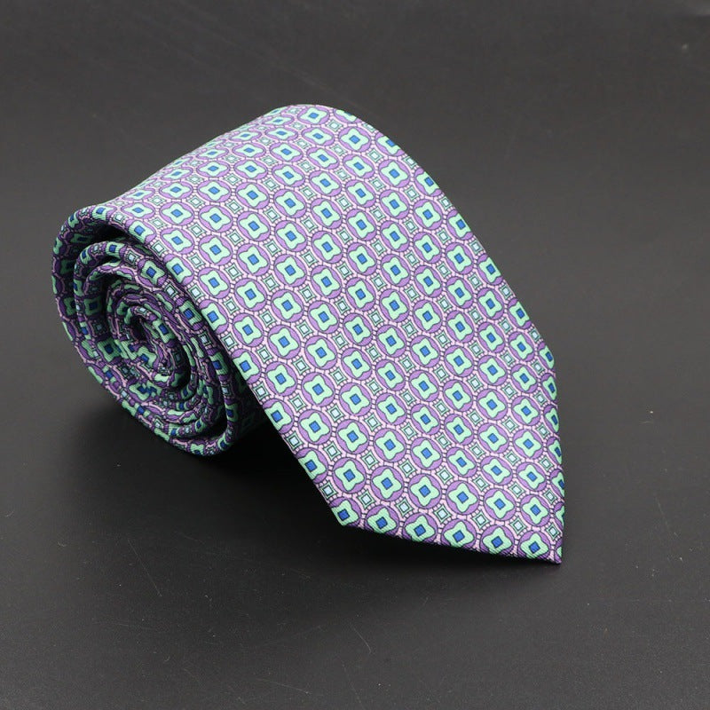 Super Soft Bohemian Silk Tie Men’s Fashion 75mm Necktie