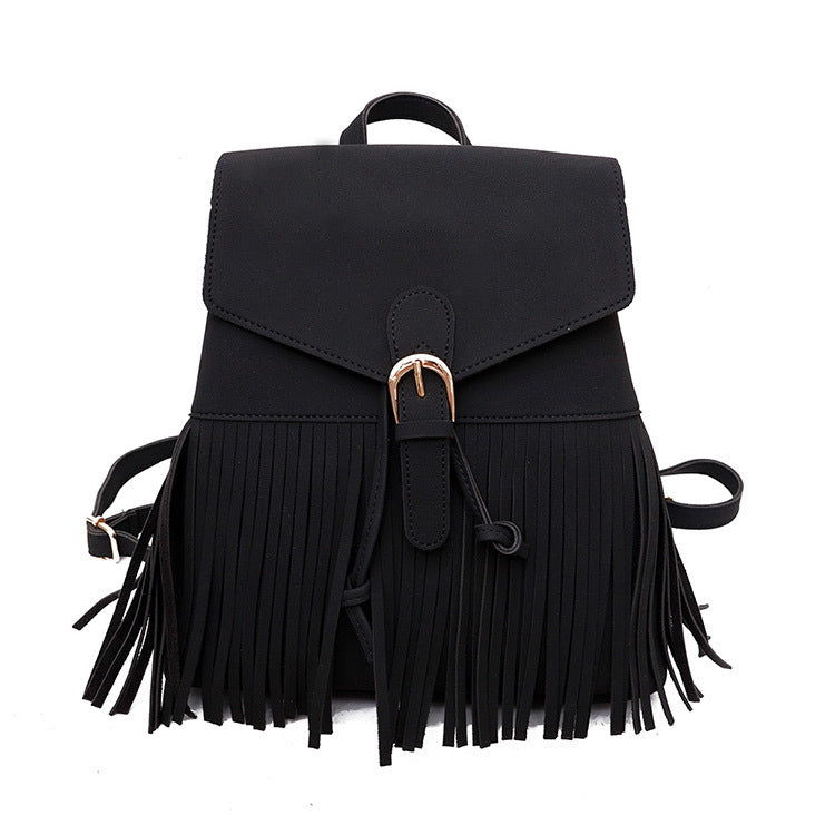 Frosted Women’s Tassel Backpack
