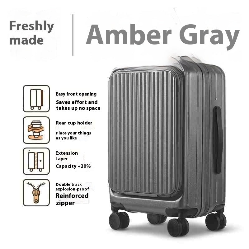Expandable Multi Lever 20-Inch Suitcase