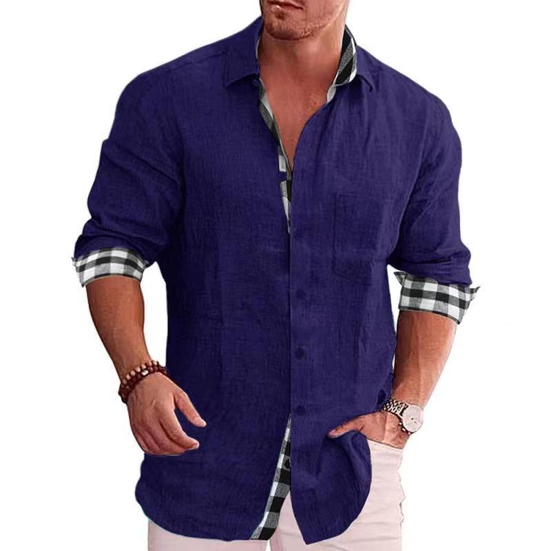 Men's Summer Solid Short Sleeve Shirt