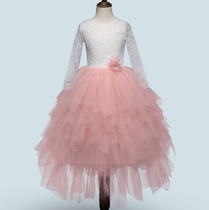 Autumn Lace Princess Dress Girls
