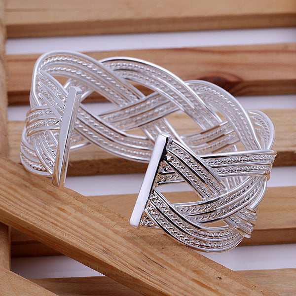 S925 Silver Bangle Bracelet