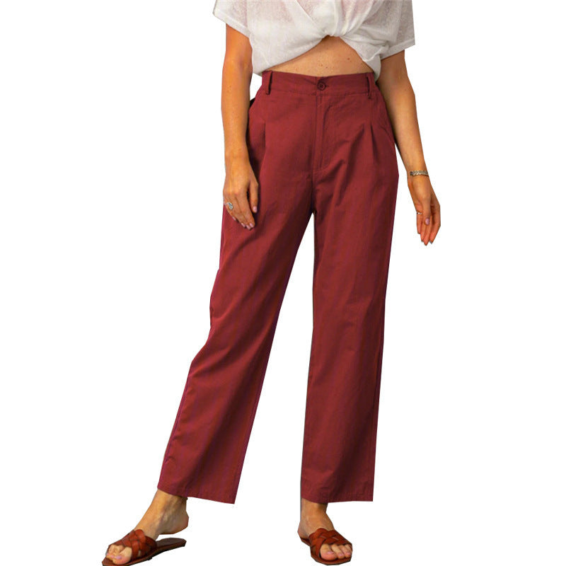 High Waist Loose Trousers