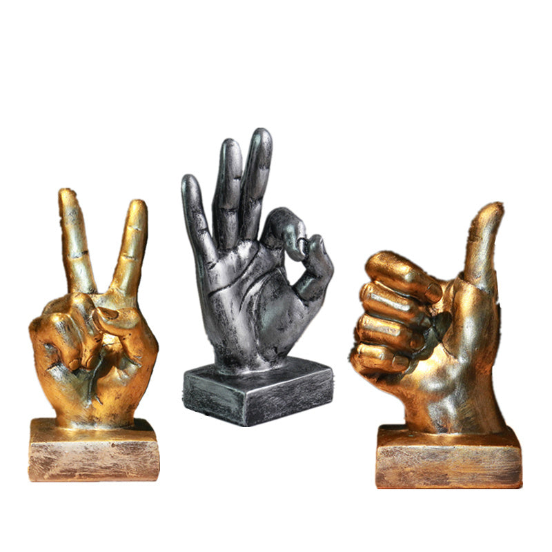 Resin Hand Gesture Decor