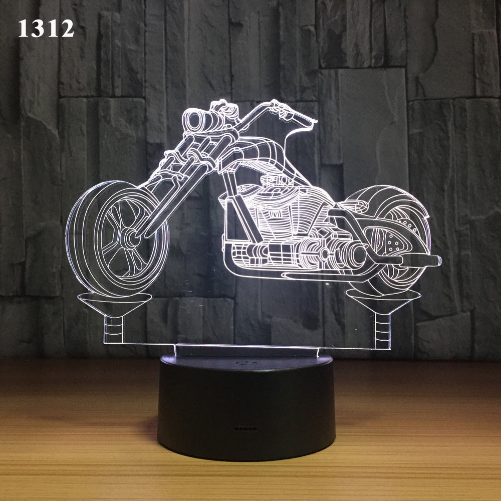 LED Motorcycle Desk Lamp