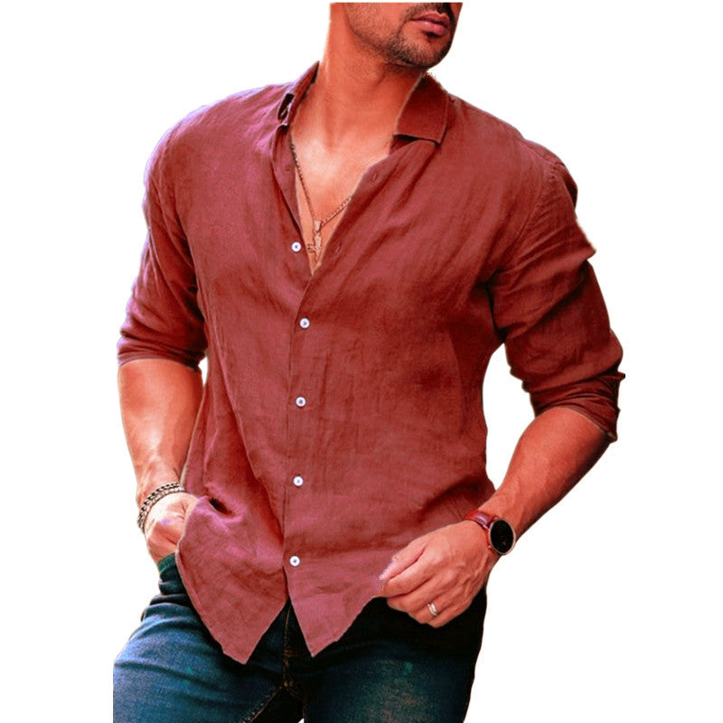 Men's Loose Popular White Shirt