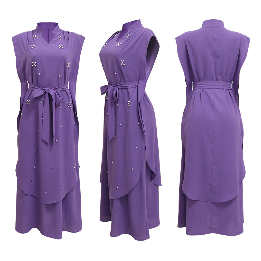 Ruffled Pearl Dress