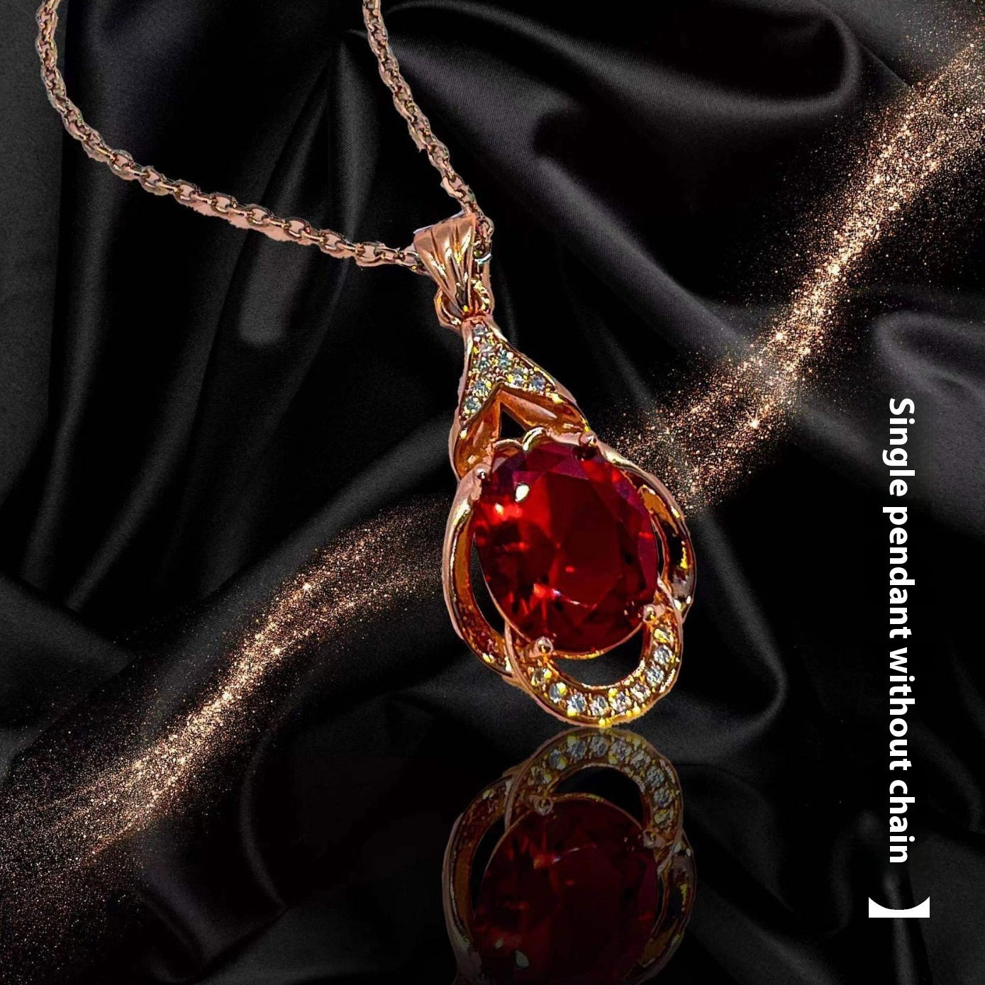 Red Tourmaline Pendant