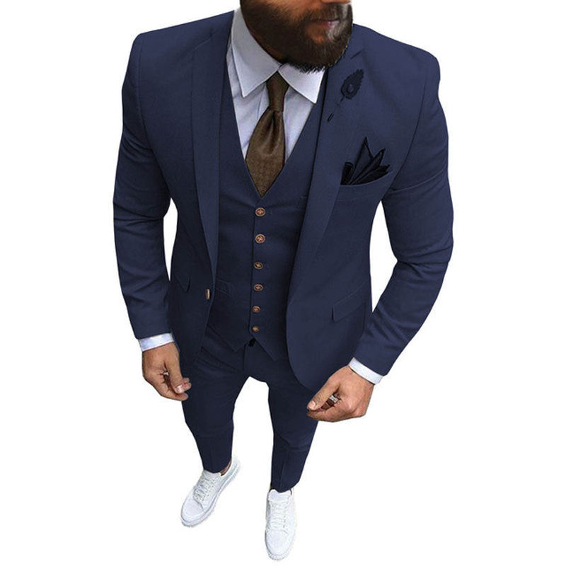 Men's Three-piece Vest Suit