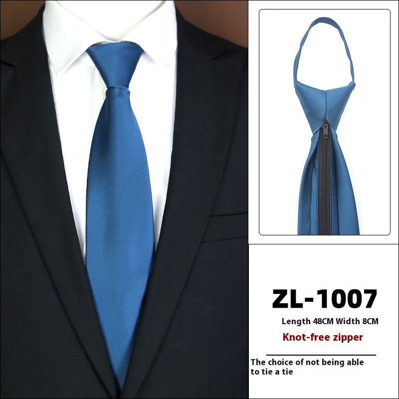 Men's Business Zipper Tie