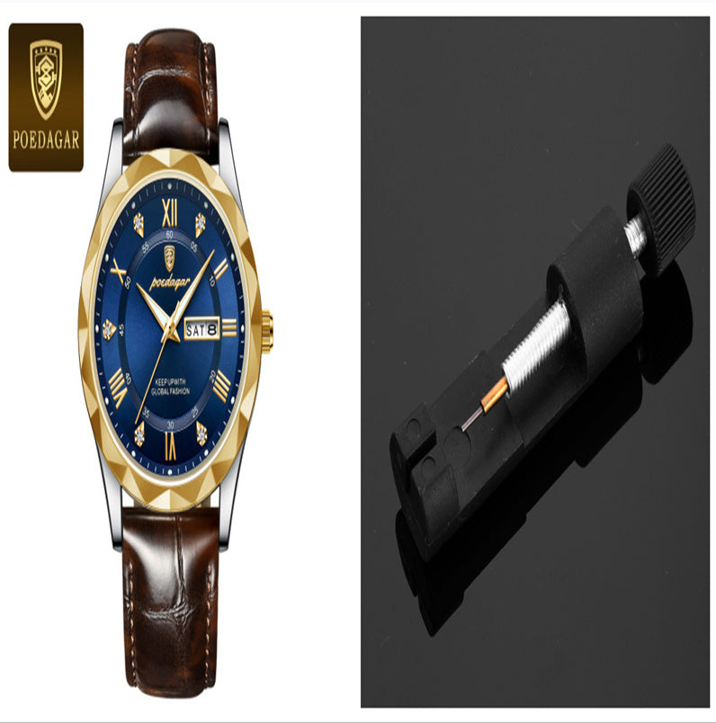 Men's Luxury Leather Quartz Watch