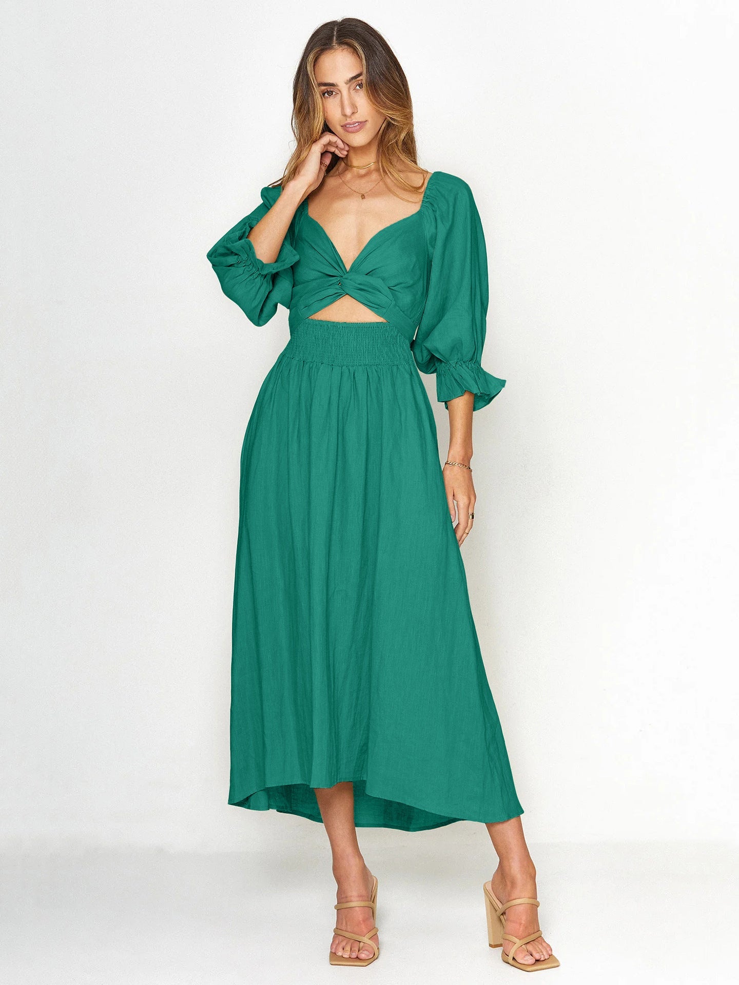 Premium Ruffle Cord Dress
