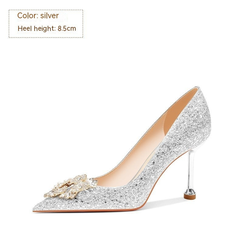 Wedding Bridal Crystal High Heels