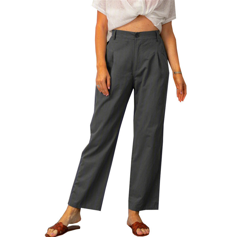 High Waist Loose Trousers