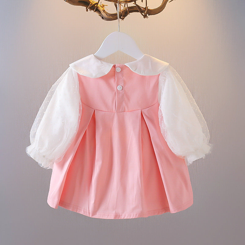 Girls' Spring-Autumn Western Dress