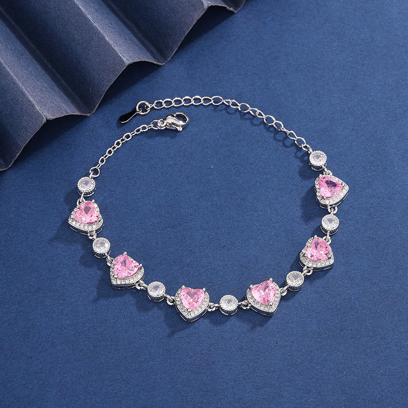 Women's Zircon Necklace Set