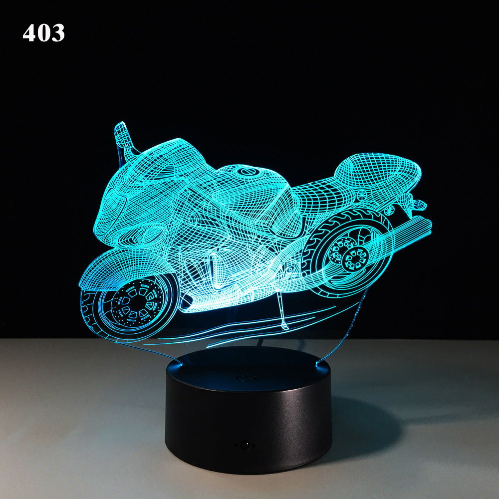 LED Motorcycle Desk Lamp
