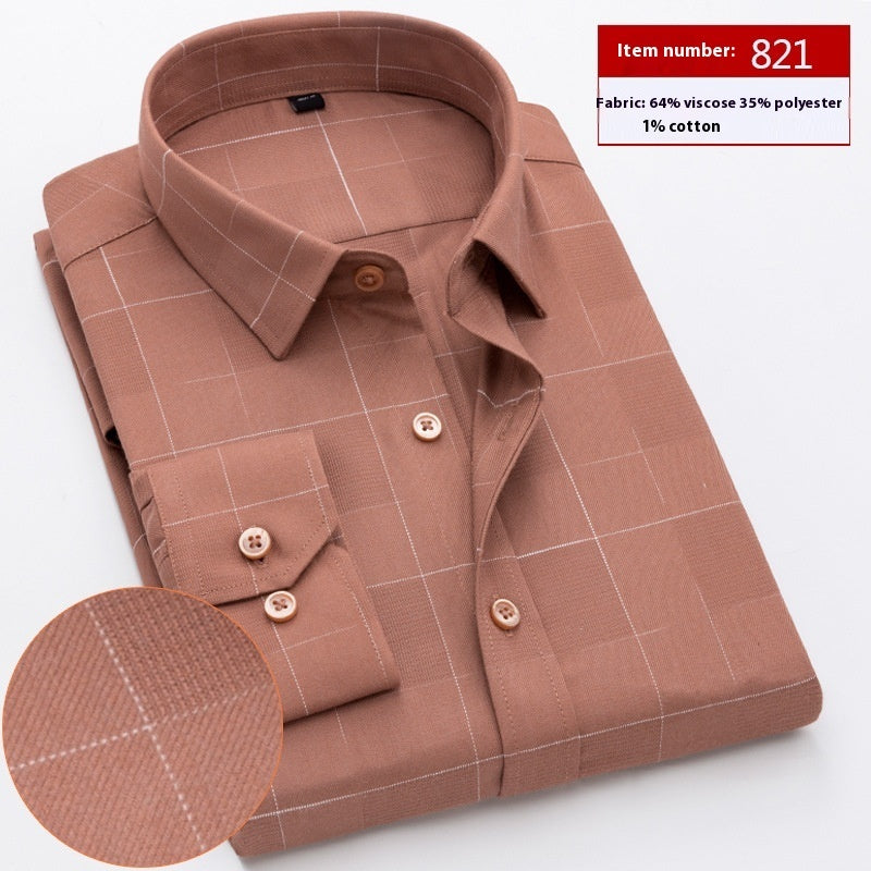 Men's Long Sleeve Spring and Autumn Loose Shirt