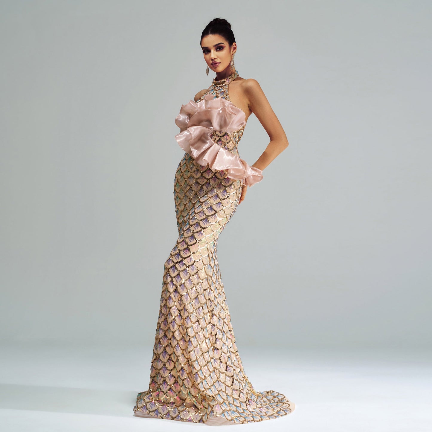 Sequined Mermaid Gown