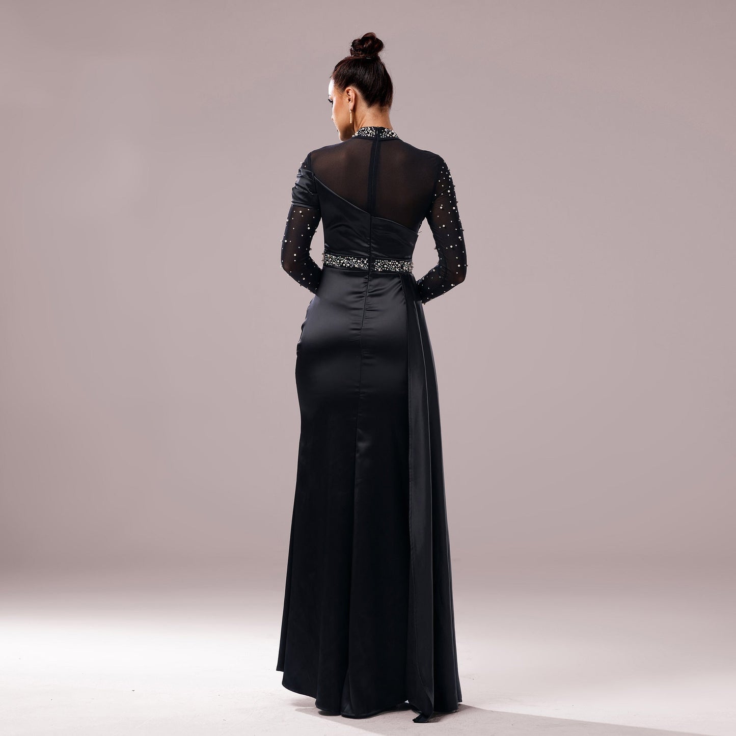Pearl Fishtail Evening Dress
