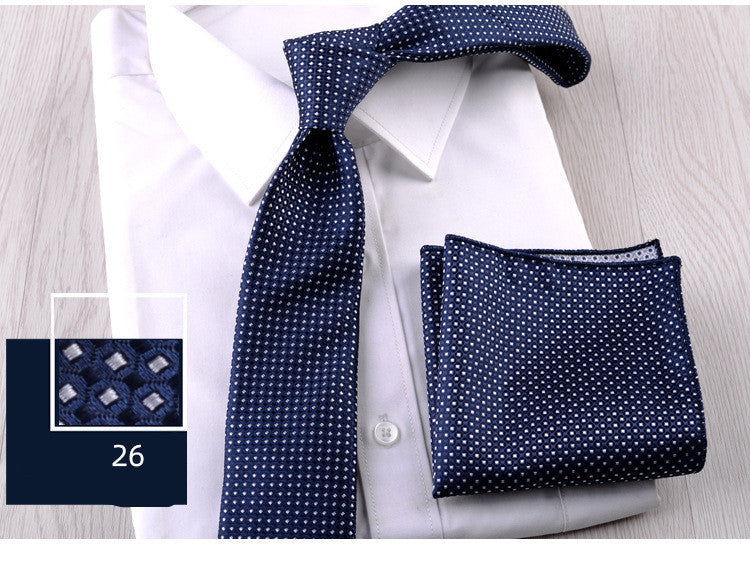 Business Formal Wear Tie and Pocket Square Set