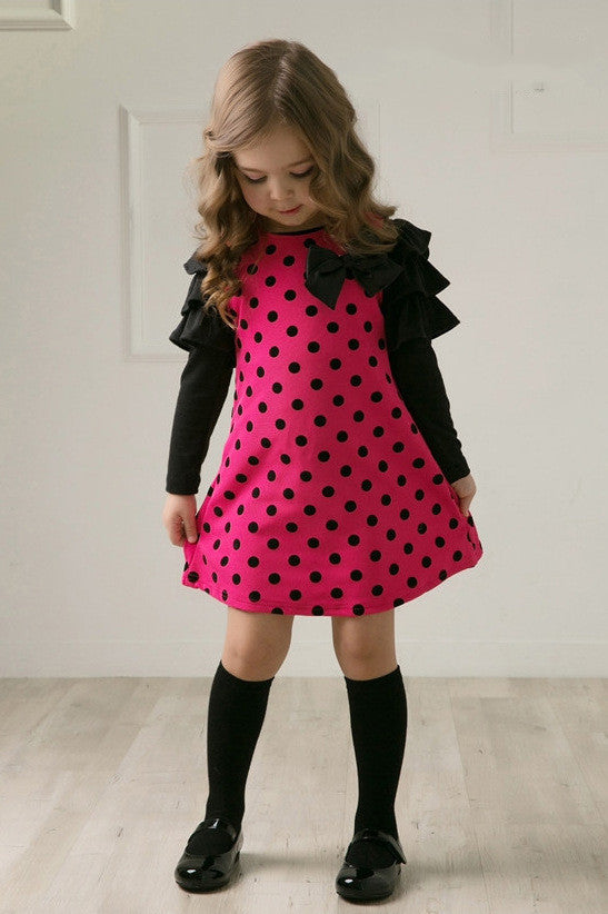 Girls' Polka Dot Princess Dress