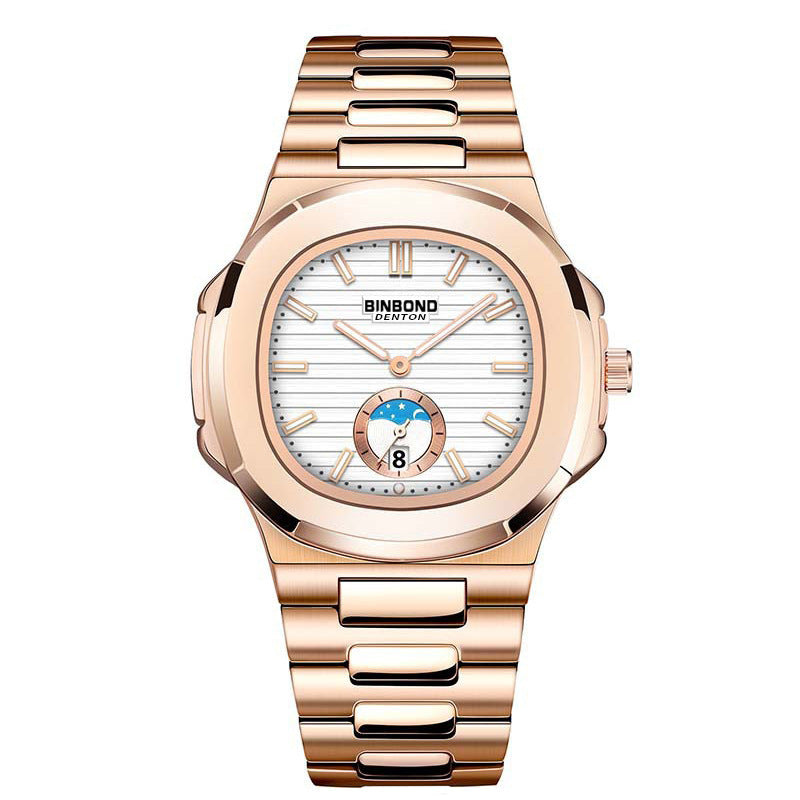 Retro Steel Belt Quartz Watch Waterproof