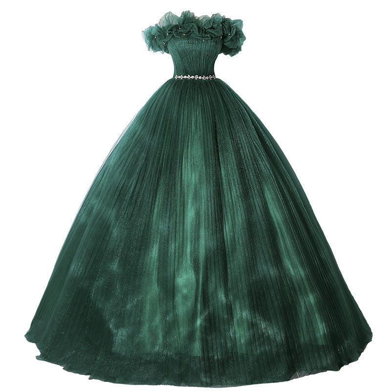 Elegant Off-Shoulder Evening Gown