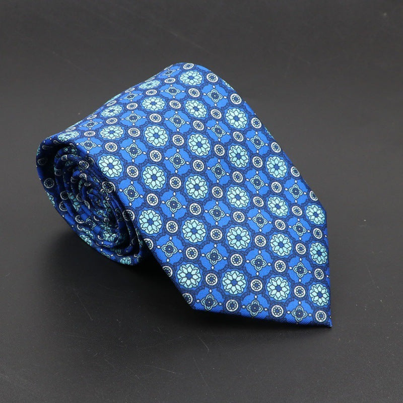 Super Soft Bohemian Silk Tie Men’s Fashion 75mm Necktie